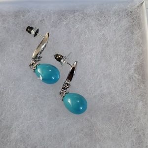 Women's semi precious blue stone new